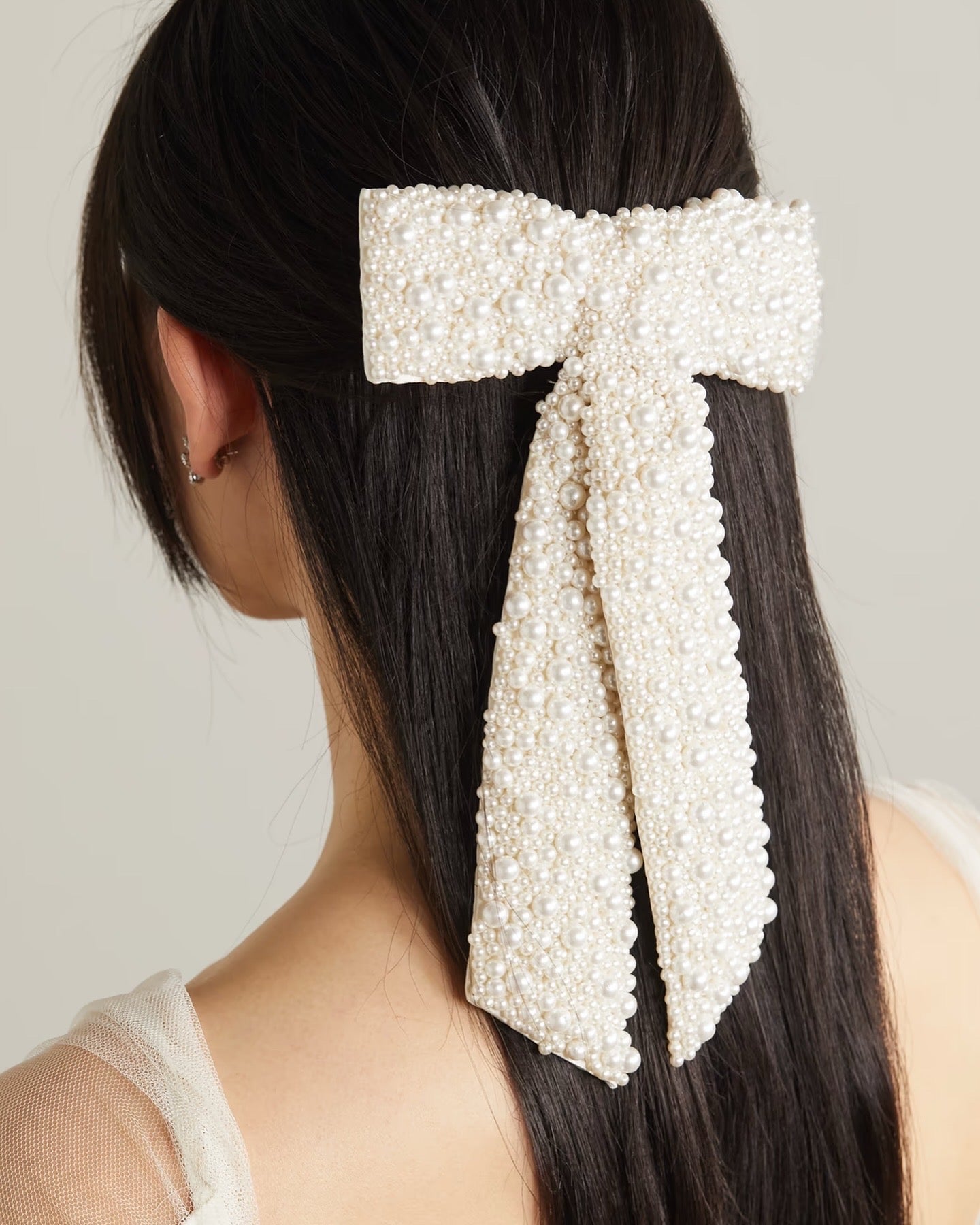 JENNIFER BEHR - Pearl Bow Barrette Clip